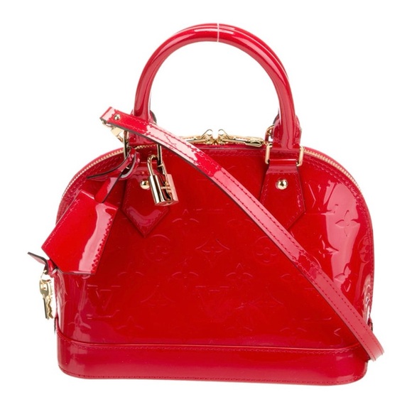 Louis Vuitton Red Vernis Leather Alma BB - Picture 1 of 13